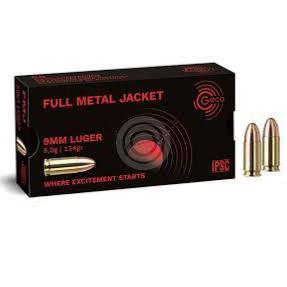 Munitions TOMBAK GECO cal 9mm LUGER 124gr FMJ X50