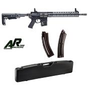 CARABINE TAC R1 HAMMERLI CAL 22LR, 10 COUPS + 2 CHARGEURS 30 COUPS + Mallette 110 cm.