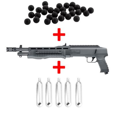 PACK FUSIL POMPE TB68 (HDB68) T4E CAL 68 - 16J + 100 BILLES CAOUTCHOUC + 5 SPARCLETTE Co2